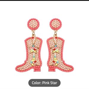 NWT Bling Boot Earrings